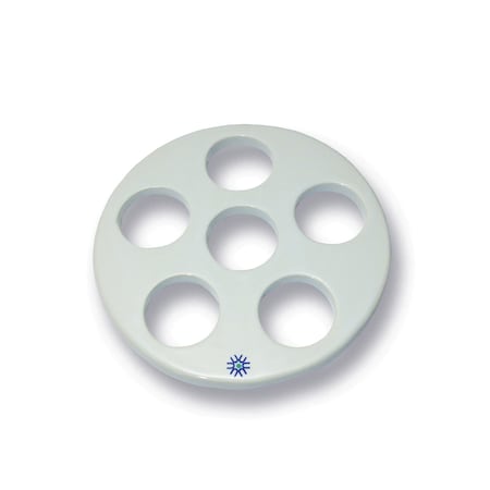 United Scientific Porcelain Desiccator Plate, Large Holes,  JDP230
